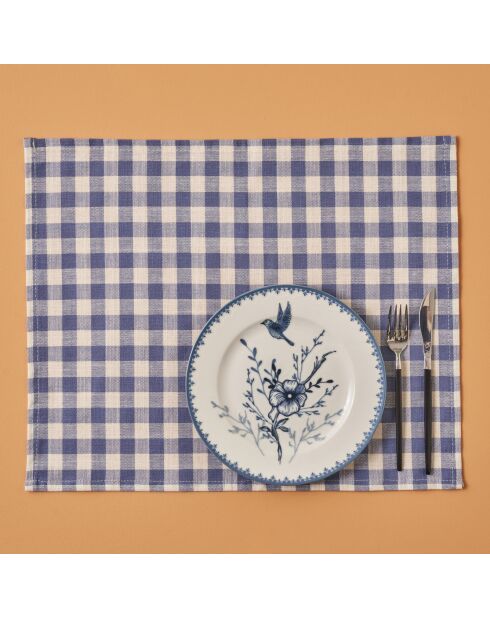 Set de table place mat bleu - 35x45 cm