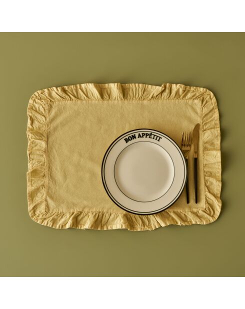Set de table élégant jaune - 35x45 cm