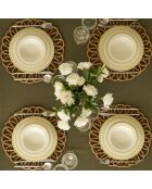 Servicio de mesa multicolor Lena - 12 piezas