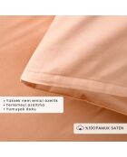 Set di 2 federe standard in 100% cotone satinato color salmone