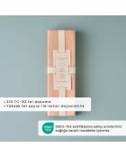 Set di 2 federe standard in 100% cotone satinato color salmone