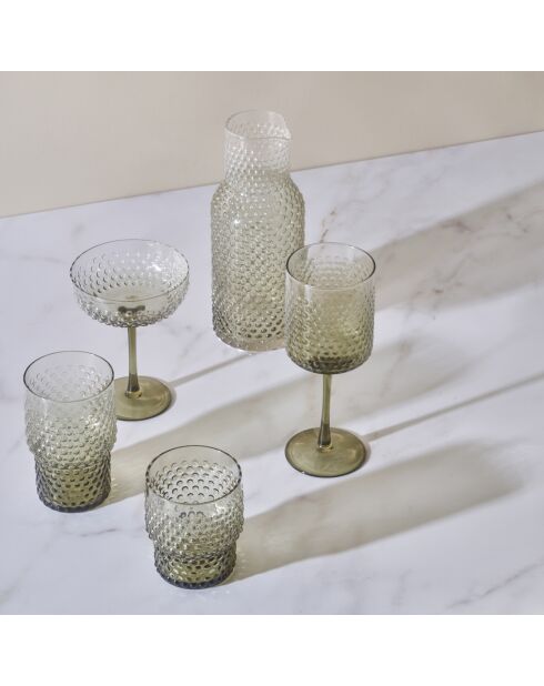 Set de 6 vasos de martini Bubble verdes