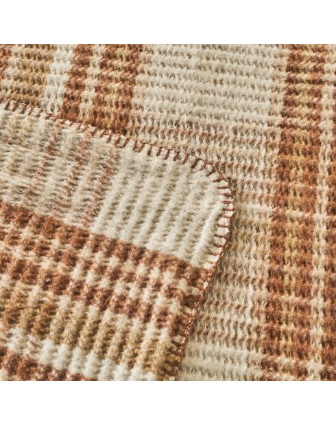Coperta doppia scozzese Noah brown - 200x220 cm