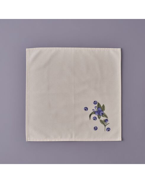 Mehrfarbige Blaubeer-Serviette - 40x40 cm