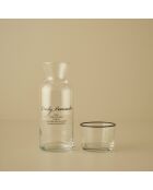 Carafe de rappel quotidien noire - 700 ml