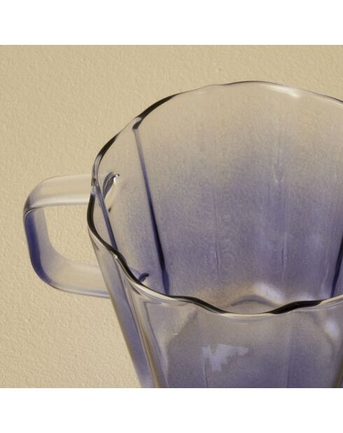 Coppa in vetro blu - 340 cc