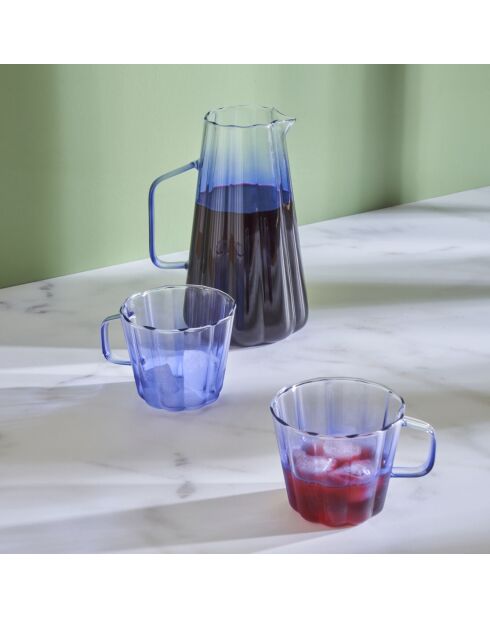 Coppa in vetro blu - 340 cc