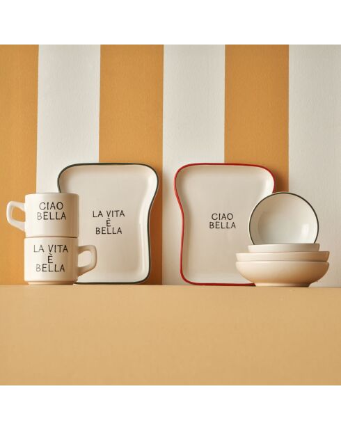 Un juego de desayuno Line multicolor - 8 piezas