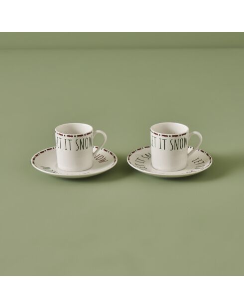 Set di 2 tazze da caffè Jolly multicolori