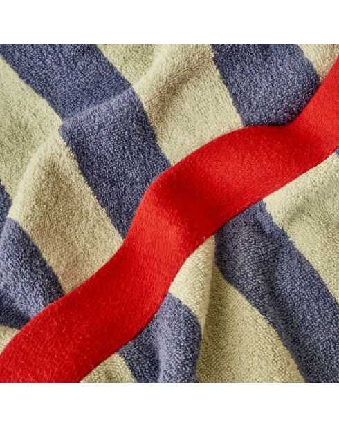 Blaues Leinen-Badetuch - 90x150 cm