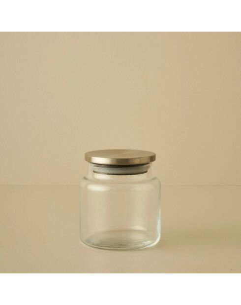 Barattolo Jely in metallo con coperchio naturale - 635 cc