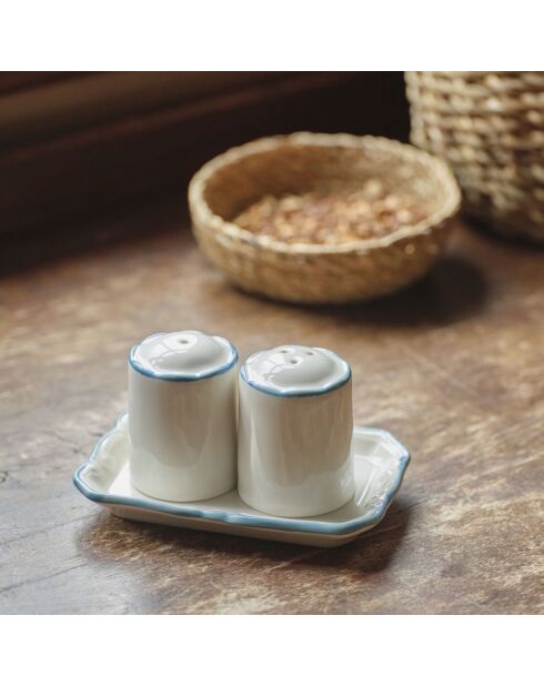 Saliera e pepiera Mabel blue