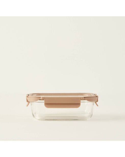 Contenitore in vetro beige Terra - 640 cc