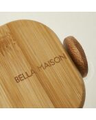 Barattolo Alice con coperchio in bambù e cucchiaio naturale - 1000 cc