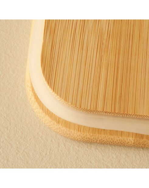 Barattolo Alice con coperchio in bambù e cucchiaio naturale - 1000 cc