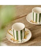 Set di 2 tazze da caffè Blossom verdi