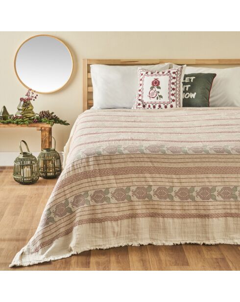 Copriletto matrimoniale Jolly Jacquard 100% cotone multicolore - 220x240 cm