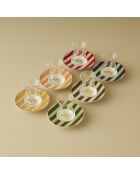 Set de 6 vasos de té Line multicolores