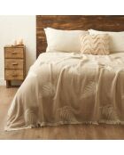 Copriletto beige Amaya - 200x220 cm