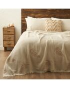 Copriletto beige Amaya - 200x220 cm