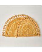 Lot de 2 tapis Sunshine moutarde
