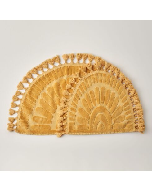 Lot de 2 tapis Sunshine moutarde