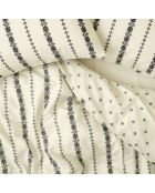 Copripiumino matrimoniale Olven bianco nero - 200x220 cm