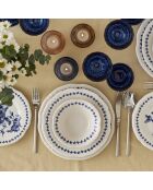 Servizio da tavola Vanessa blu - 24 pezzi