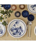 Servizio da tavola Vanessa blu - 24 pezzi