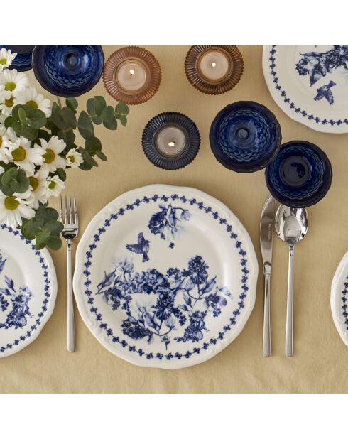 Servizio da tavola Vanessa blu - 24 pezzi