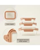 Contenitore in vetro beige Terra - 1050 cc