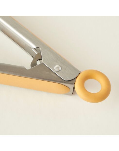 Pinzette Olivia in silicone senape - 23 cm