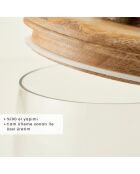 Pot Molena avec couvercle naturel - 2200 ml - 15×21,5 cm