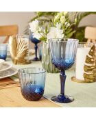 Vetro tagliato colorato blu - 310 cc