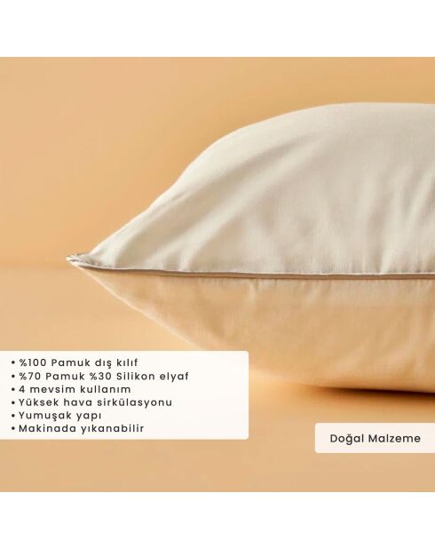 Oreiller Royal Cotton blanc - 50x70 cm