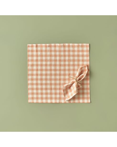 Pavia Lachs-Serviette - 40x40 cm