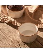 Set mit 2 weißen Vislo-Soufflébehältern