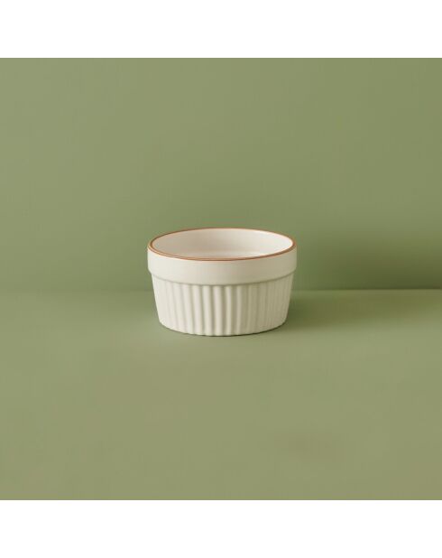 Set mit 2 weißen Vislo-Soufflébehältern