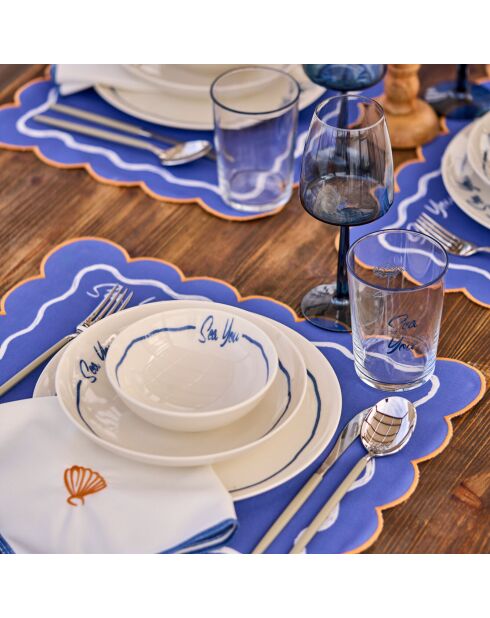 Servizio da tavola blu marino - 24 pezzi