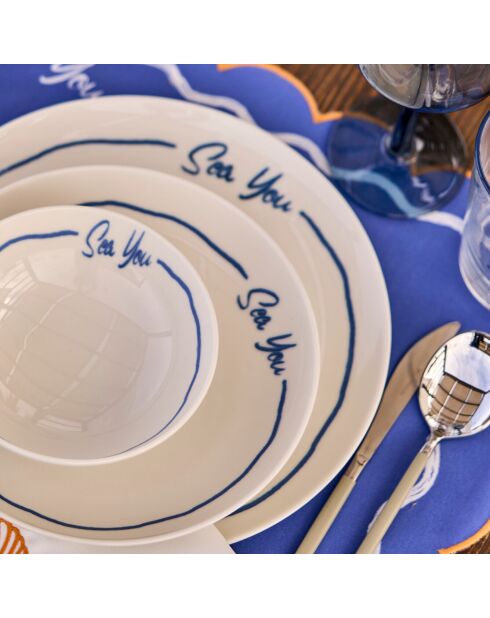 Servizio da tavola blu marino - 24 pezzi
