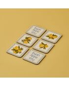 Set de 6 posavasos multicolores de Lemoncello