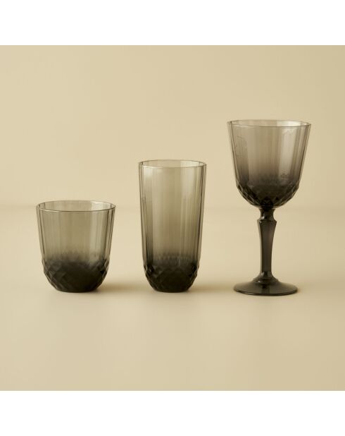 Colore Cut frisdrankglas antraciet - 345 cc