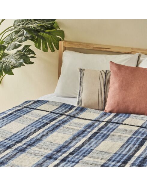Coperta scozzese doppia blu Noah - 200x220 cm