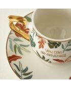 Set di 2 tazze da caffè Leaf multicolore - 120 cc