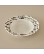 Assiette à Pâtes Alfredo noire - 28 cm