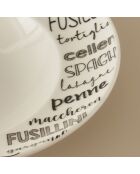 Assiette à Pâtes Alfredo noire - 28 cm