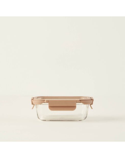 Contenitore in vetro beige Terra - 370 cc