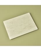 Tagliere in vetro ecru Marbella - 35x25 cm