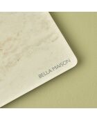 Tagliere in vetro ecru Marbella - 35x25 cm