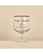 Verre à pied rappel quotidien noir - 300 cc